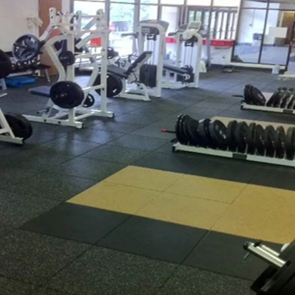 Action Sport Rubber Gym Tile Black 1 Inch x 2x2 Ft.