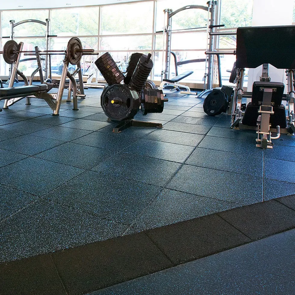 Action Sport Rubber Gym Tile 10% Color 1 Inch x 2x2 Ft.