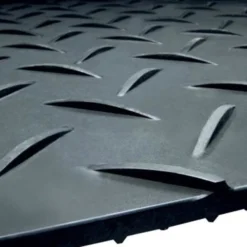 AlturnaMats Ground Protection Mats Black 1/2 Inch x 4x8 Ft. Diamond/Diamond