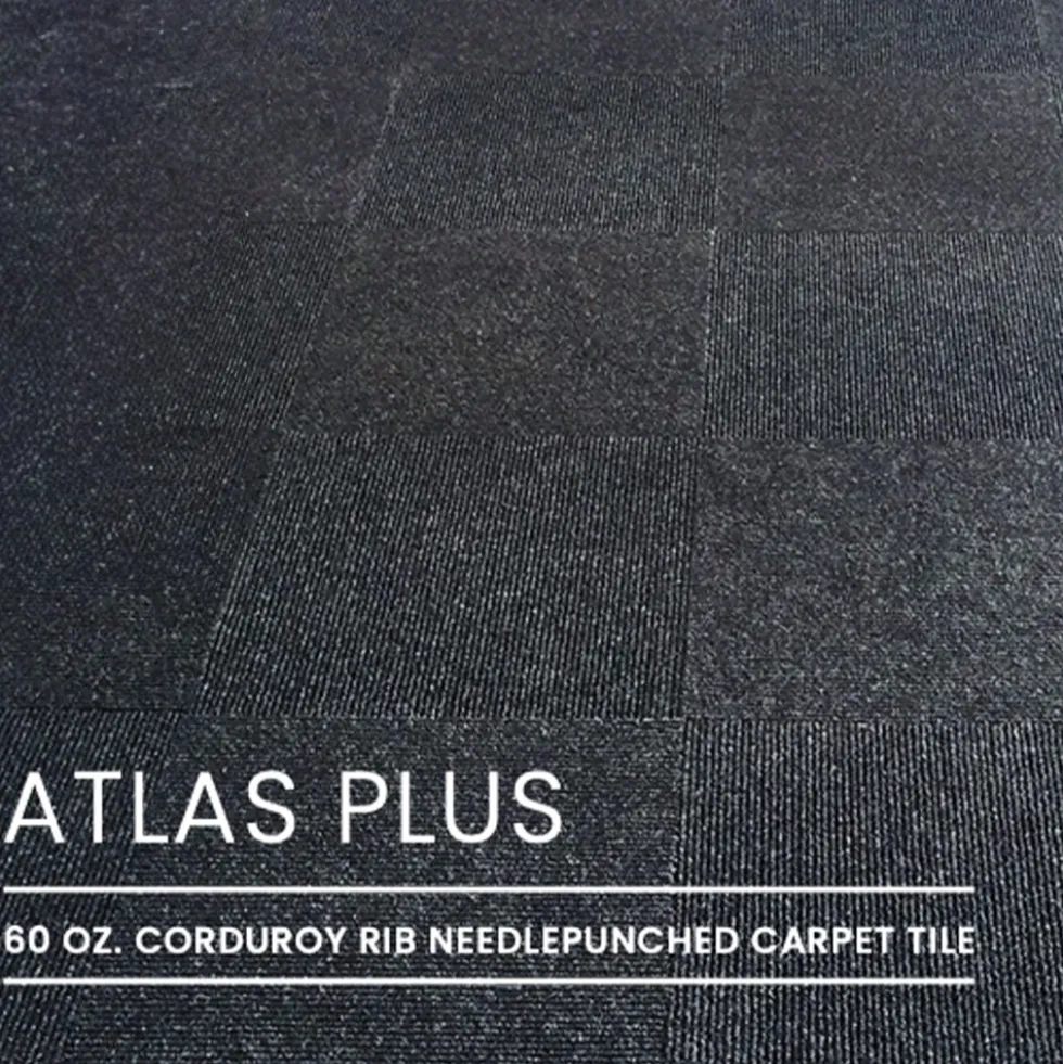 Atlas Commercial Carpet Tile 1/2 Inch X 19.69x19.69 Inches 12 per Carton