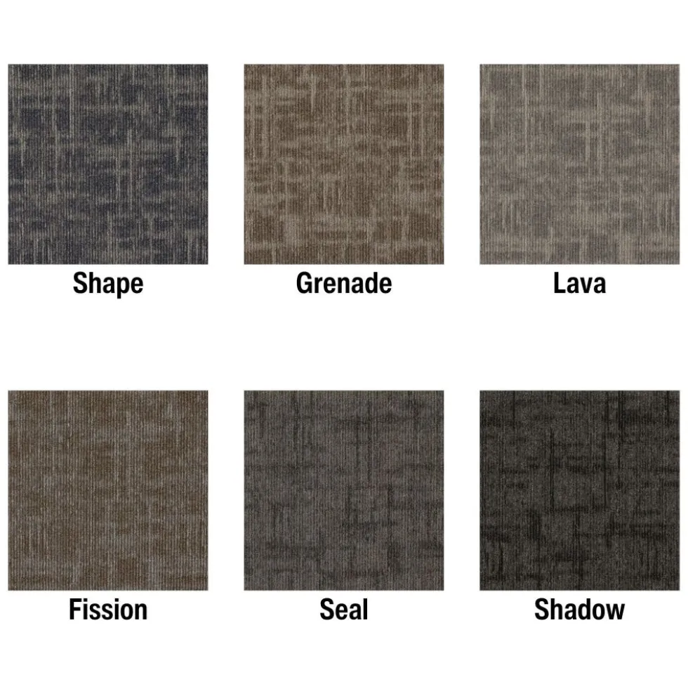 Captured Idea Commercial Carpet Tile 3.5 mm x 24x24 Inches Carton of 24