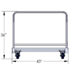 Cart for Protective Carpet Tile