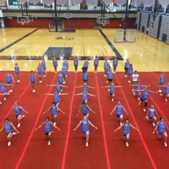 Cheerleading Mats 6x42 ft x 2 Inch Poly Flexible Roll - Select