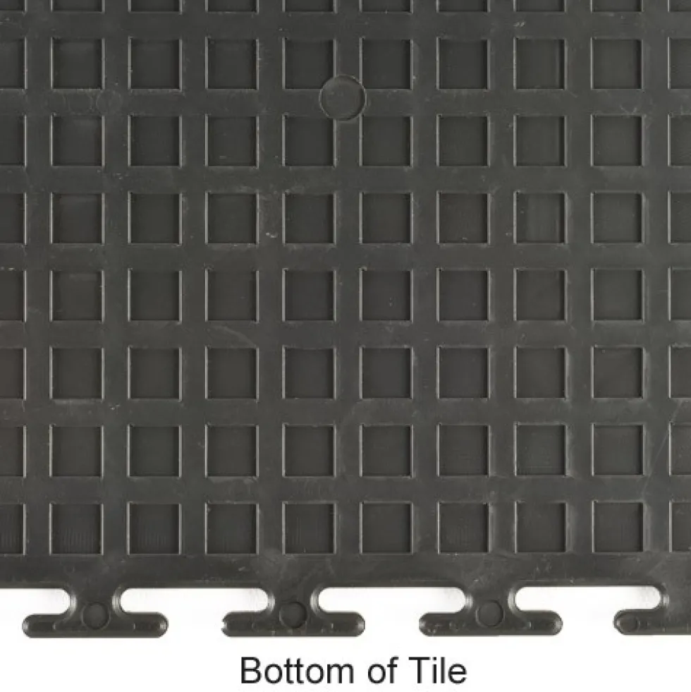 Coin Top Home Floor Tile Black or Dark Gray 5 mm x 20.5x20.5 Inches 8 per Carton