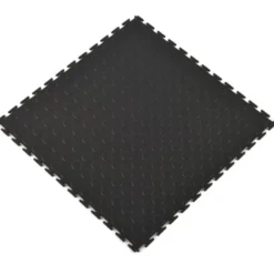 Coin Top Home Floor Tile Black or Dark Gray 5 mm x 20.5x20.5 Inches 8 per Carton