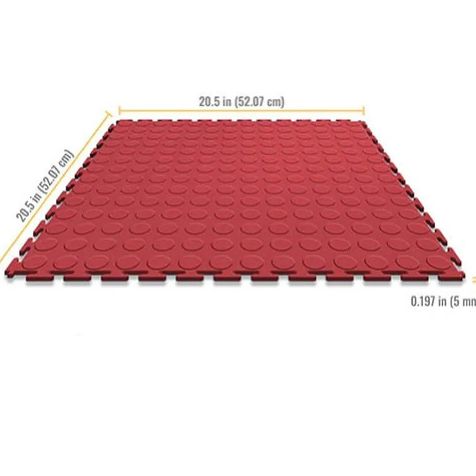 Coin Top Home Floor Tile Colors 8 tiles 5 mm x 20.5x20.5 Inches