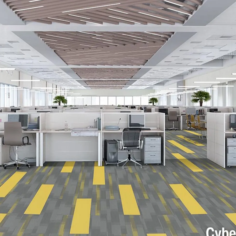 Colorburst Commercial Carpet Planks 1/4 Inch x 12x48 Inches Carton of 14