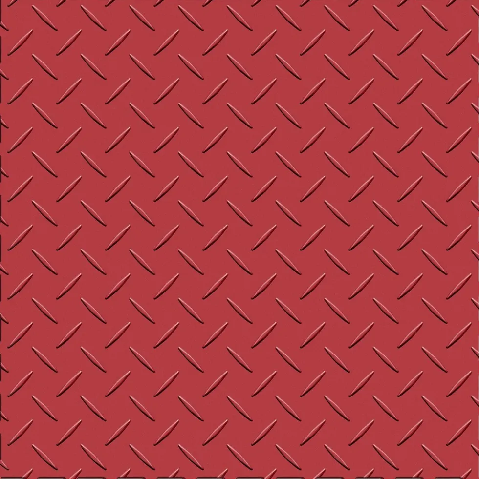 Diamond Plate Garage Floor Tile Colors 8 tiles 5 mm x 20.5x20.5 Inches
