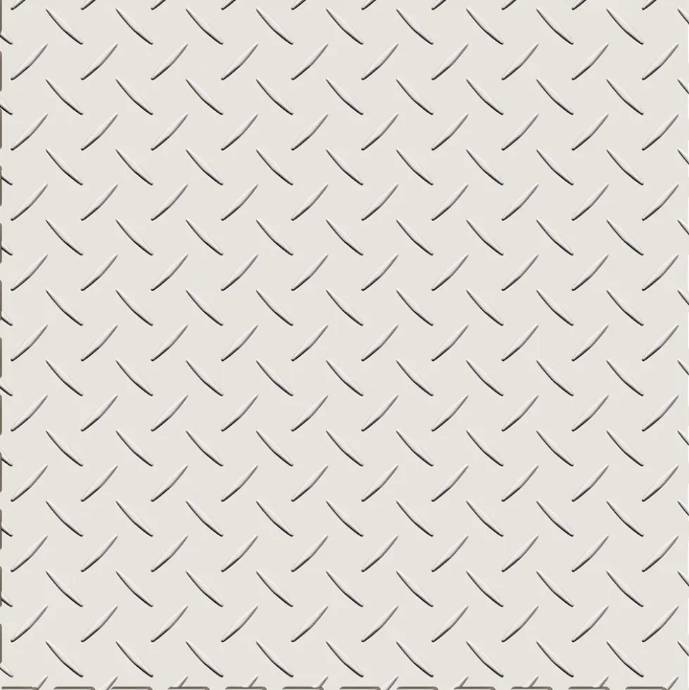 Diamond Plate Garage Floor Tile Colors 8 tiles 5 mm x 20.5x20.5 Inches