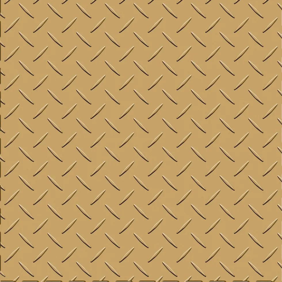 Diamond Plate Garage Floor Tile Colors 8 tiles 5 mm x 20.5x20.5 Inches