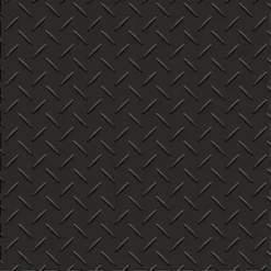 Diamond Plate Garage Tile Black or Dark Gray 8 tiles 5 mm x 20.5x20.5 Inches