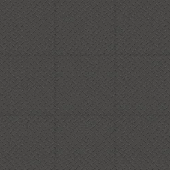 Diamond Plate Garage Tile Black or Dark Gray 8 tiles 5 mm x 20.5x20.5 Inches