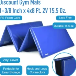 Discount Gym Mats 1-3/8 Inch x 4x8 Ft. 2V 15.5 Oz.