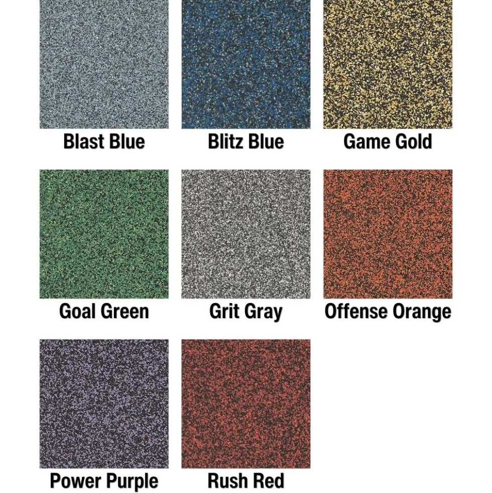Domination Rubber Interlocking Tiles 12 mm x 37x37 Inches