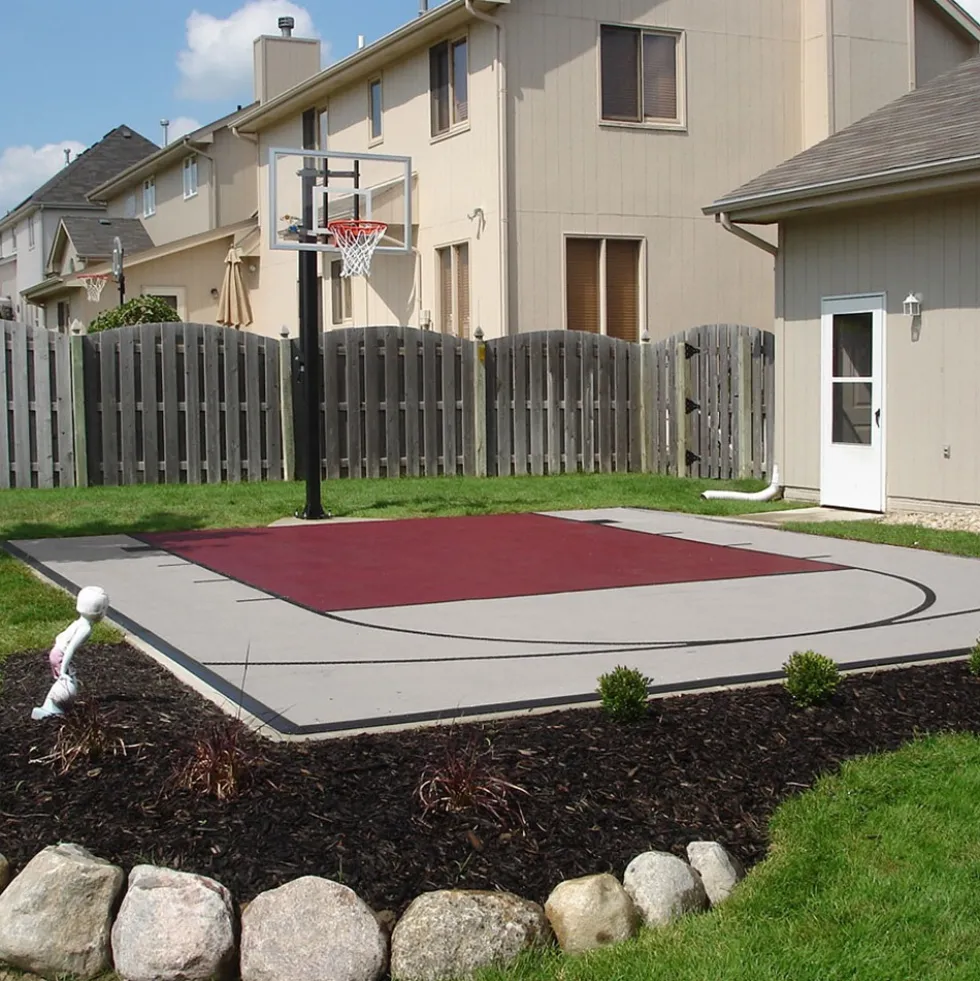 DunkStar BaseCourt Outdoor Tile Kit with Lines 30x60 Ft.