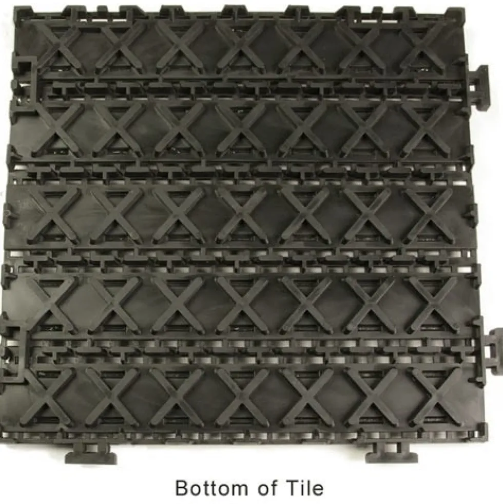Entrance Linear Tile - 1/2 inch Black w/Charcoal Carpet