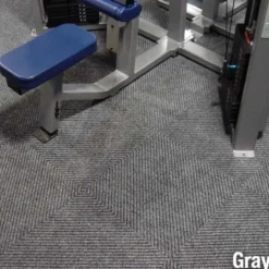 Fit Weave Heavy Duty Gym Carpet Tiles 3/8 Inch x 19-11/16x19-11/16 Inches Carton of 20