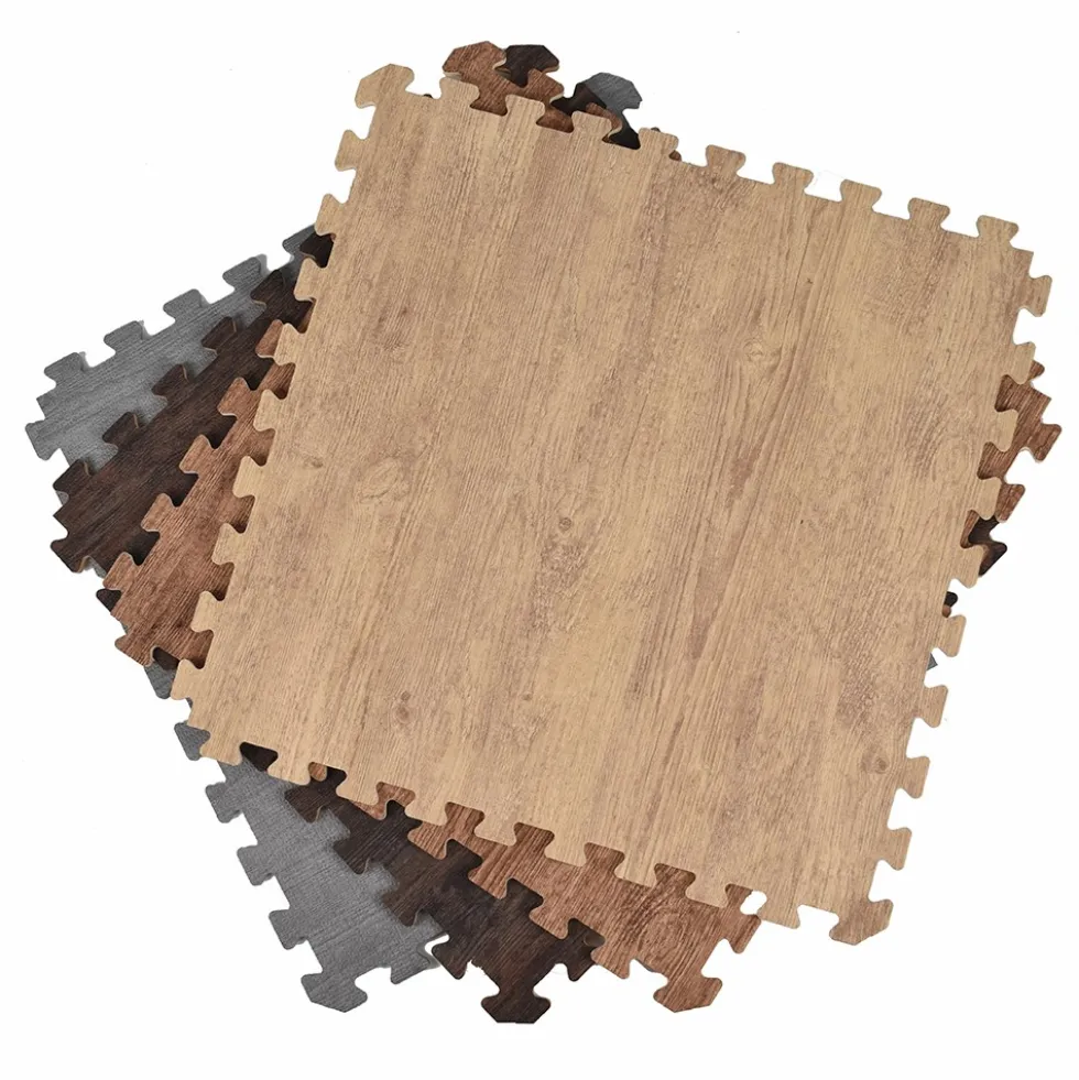 Foam Tiles Wood Grain 7/16 Inch x 2x2 Ft.
