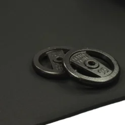 ForceFit Athletic Rolled Rubber Black 3/8 Inch x 4 Ft. Wide Per SF