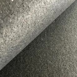 ForceFit Athletic Rolled Rubber Black 8 mm x 4 Ft. Wide Per SF