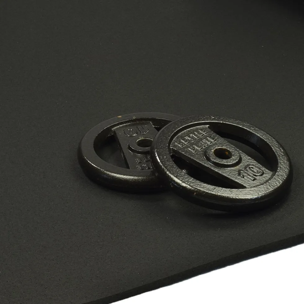 ForceFit West Athletic Rolled Rubber Black 6 mm x 4 Ft. Wide Per SF