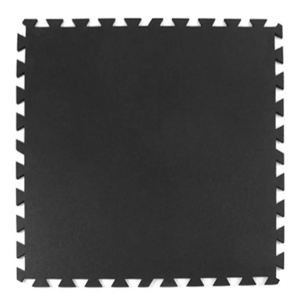 Geneva Rubber Tile Black 8 mm x 3x3 Ft.