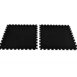 Geneva Rubber Tile Black 8 mm x 3x3 Ft.