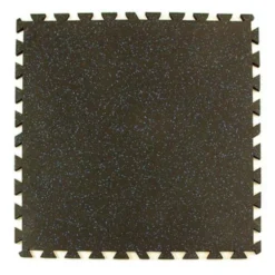 Geneva Rubber Tile 10% Color 3/8 Inch x 3x3 Ft.