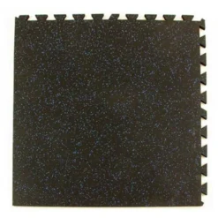 Geneva Rubber Tile 10% Color 3/8 Inch x 3x3 Ft.