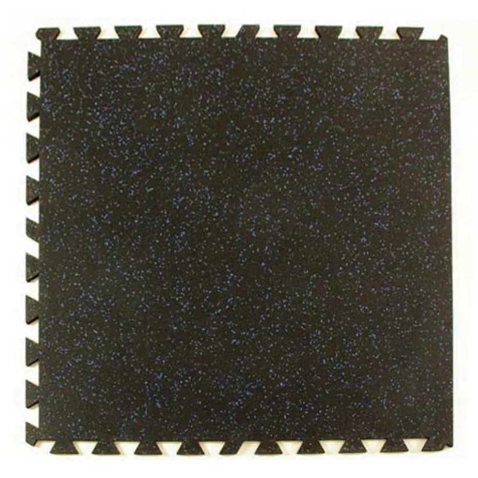 Geneva Rubber Tile 10% Color 3/8 Inch x 3x3 Ft.