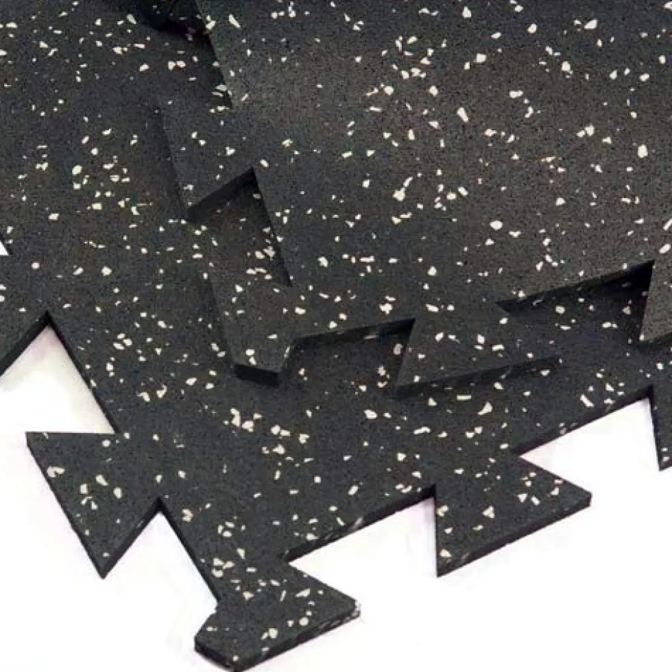 Geneva Rubber Tile 10% Color 3/8 Inch x 3x3 Ft.