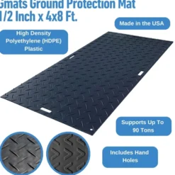 Gmats Ground Protection Mat 1/2 Inch x 4x8 Ft.