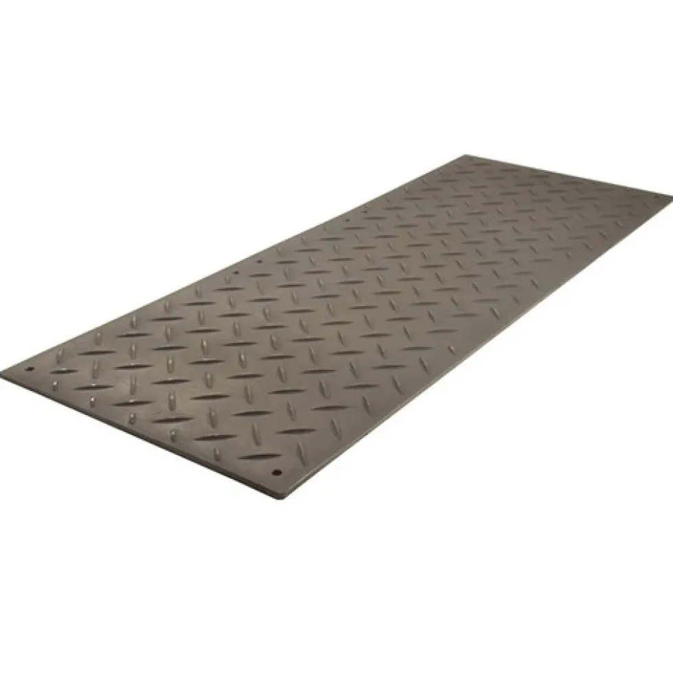 Ground Protection Mats Black 1/2 Inch x 3x8 Ft. Diamond/Diamond