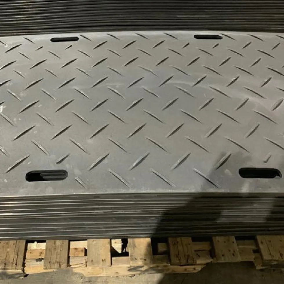 Ground Protection Mats Black 1/2 Inch x 3x8 Ft. Diamond/Diamond