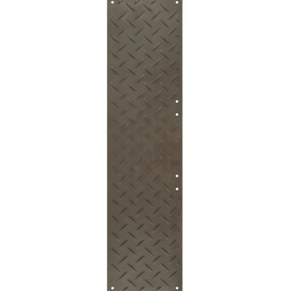 Ground Protection Mats Black 1/2 Inch x 2x8 Ft. Diamond/Diamond