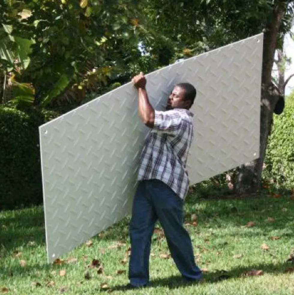 Ground Protection Mats Clear 1/2 Inch x 2x4 Ft.