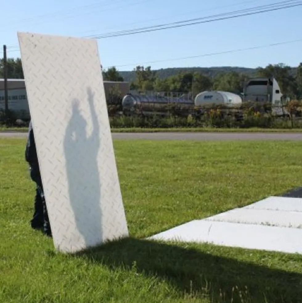 Ground Protection Mats Clear 1/2 Inch x 2x8 Ft.