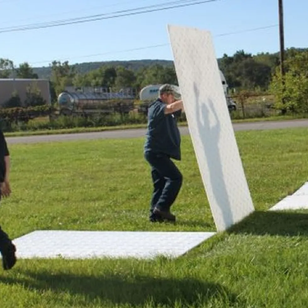 Ground Protection Mats Clear 1/2 Inch x 2x8 Ft.