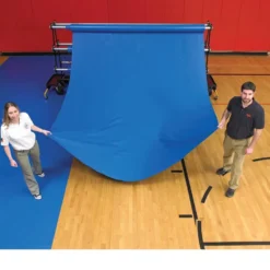 Gym Floor Cover Plus 32 oz Vinyl Runner 5 Ft Wide per LF