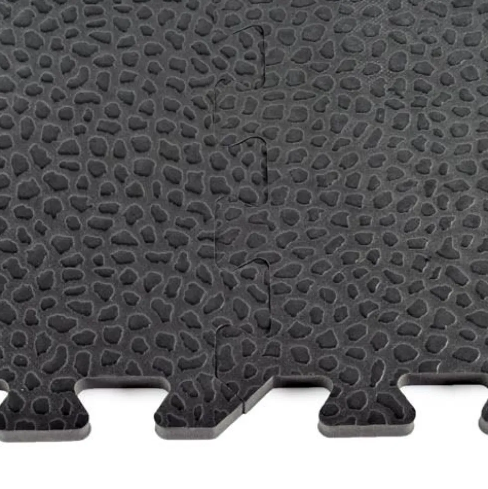 Home Gym Flooring Tile Pebble 3/8 Inch x 2x2 Ft.
