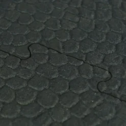 Horse Stall Interlocking 4 Ft. Border Mat Cobblestone 3/4 Inch x 4x6 Ft.