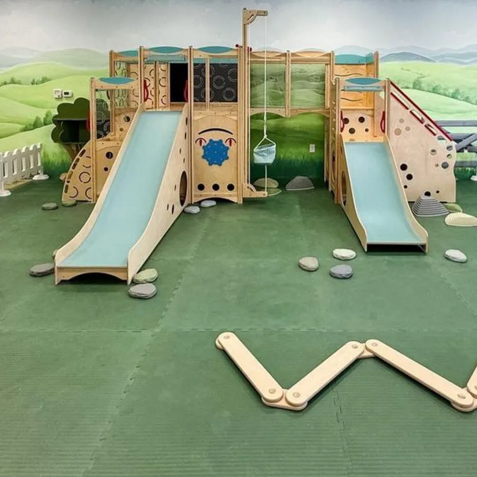 Indoor Playground Flooring Tiles 1-1/2 Inch x 1x1 Meter