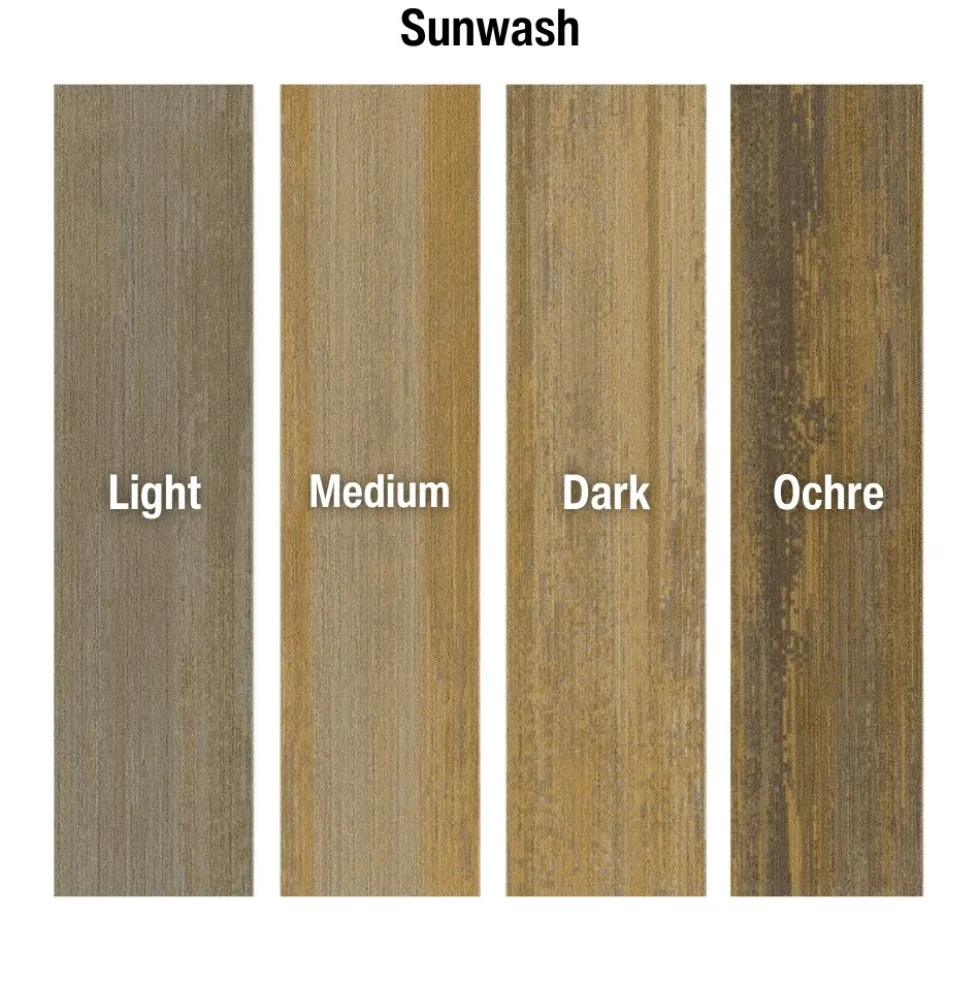 Ingrained Commercial Carpet Plank Colors .28 Inch x 25 cm x 1 Meter Per Plank