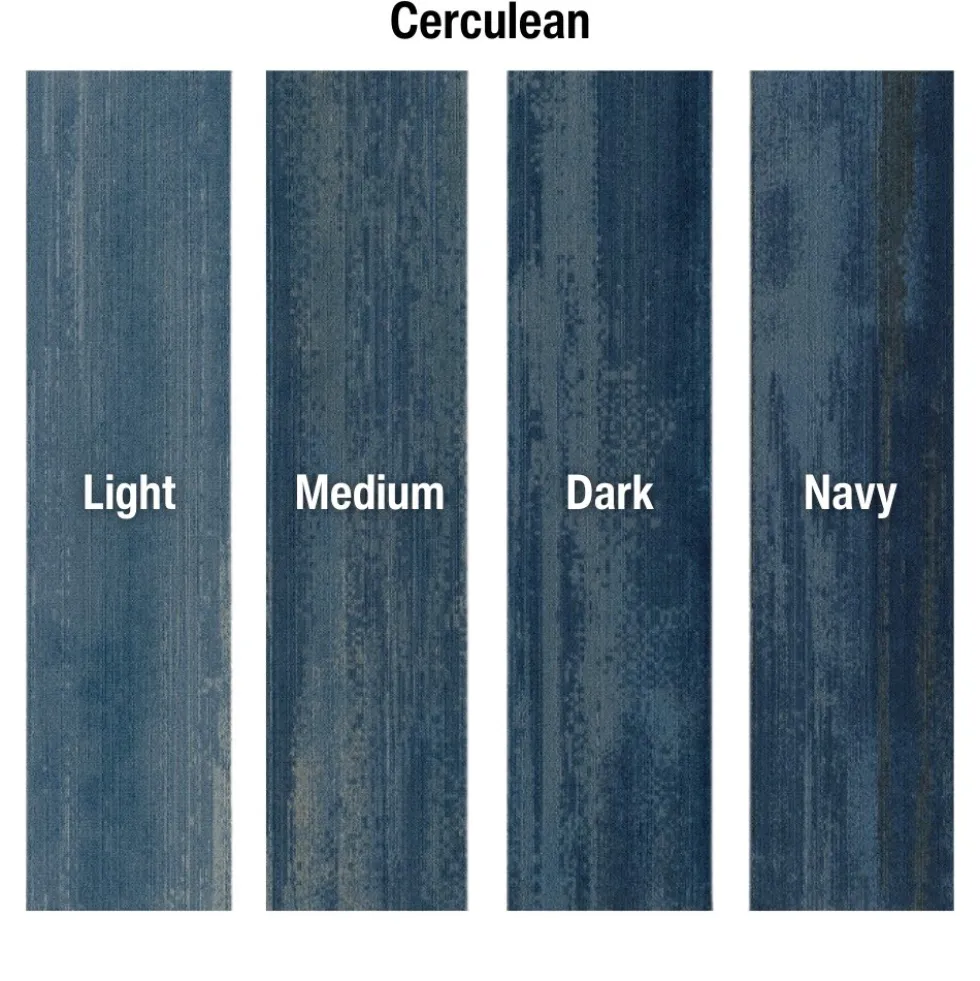 Ingrained Commercial Carpet Plank Colors .28 Inch x 25 cm x 1 Meter Per Plank