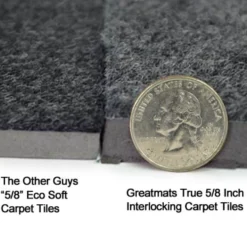 Interlocking Carpet Tiles Royal 10x10 Ft Kit