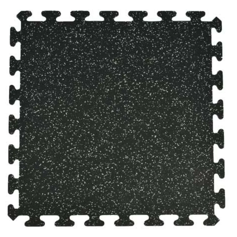 Interlocking Rubber Floor Tiles Gmats Light Gray 3/8 Inch x 2x2 Ft.