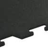 Interlocking Rubber Tile Black 8 mm x 23x23 Inch Eureka