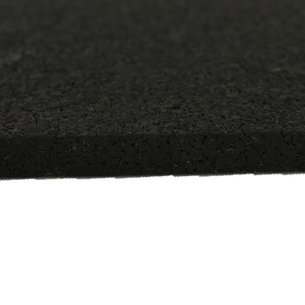 Interlocking Rubber Tile Black 8 mm x 23x23 Inch Eureka