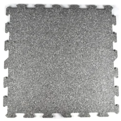 Interlocking Rubber Tile 90% Color 8 mm x 23x23 Inch Eureka