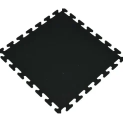 Interlocking Rubber Tile Gmats Black 3/8 Inch x 2x2 Ft.